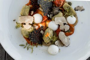 Plat de GNOCCHIS AU PARFUM DE BASILIC
