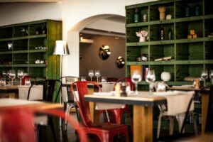 Photo intérieur restaurant gastronomique Camargue Marius Hôtel Spa Camargue Mas de la Fouque