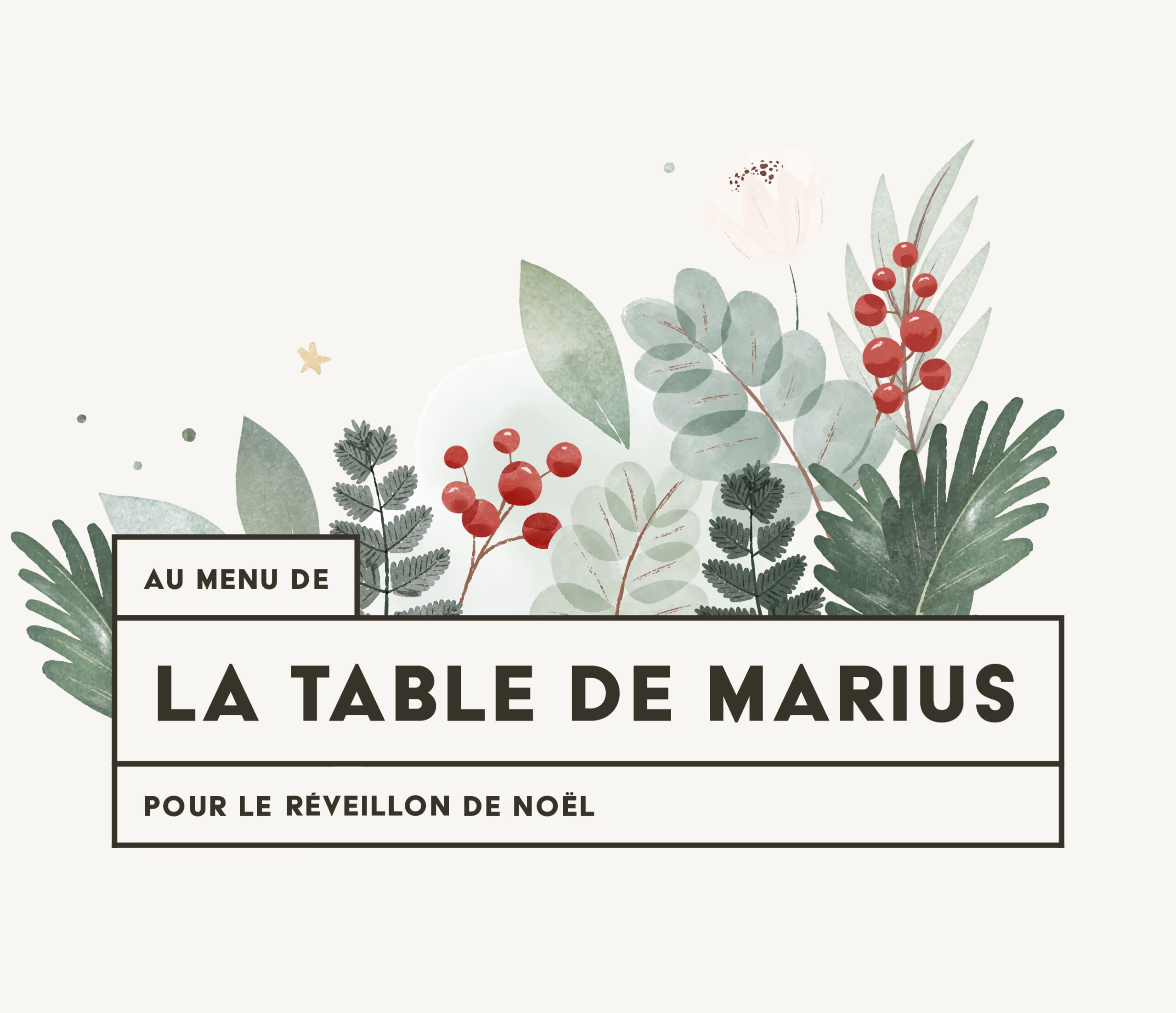 marius menu fetes2022 noel carre scaled | Mas de la Fouque | Hotel & Spa en Camargue
