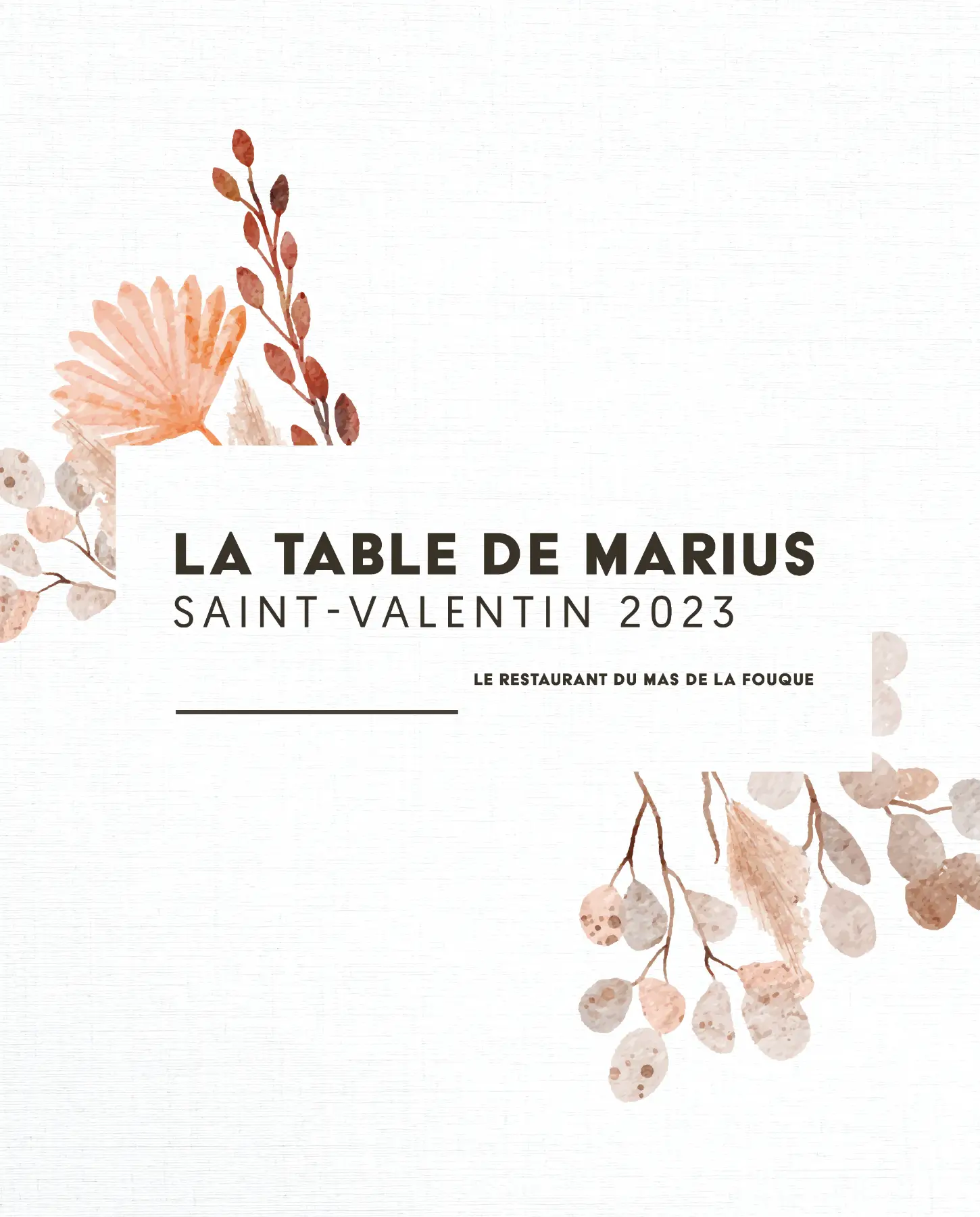marius stvalentin2023 menu post1 | Mas de la Fouque | Hotel & Spa en Camargue